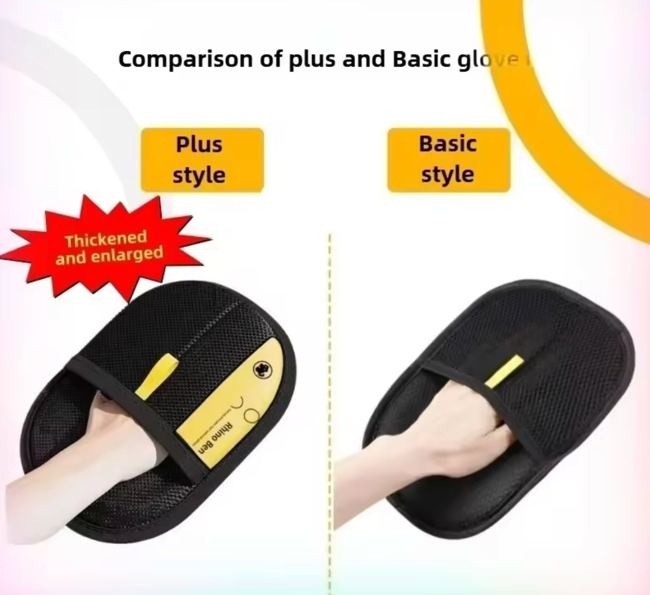Pet Hair Removal Glove – Cat & Dog Grooming Brush
