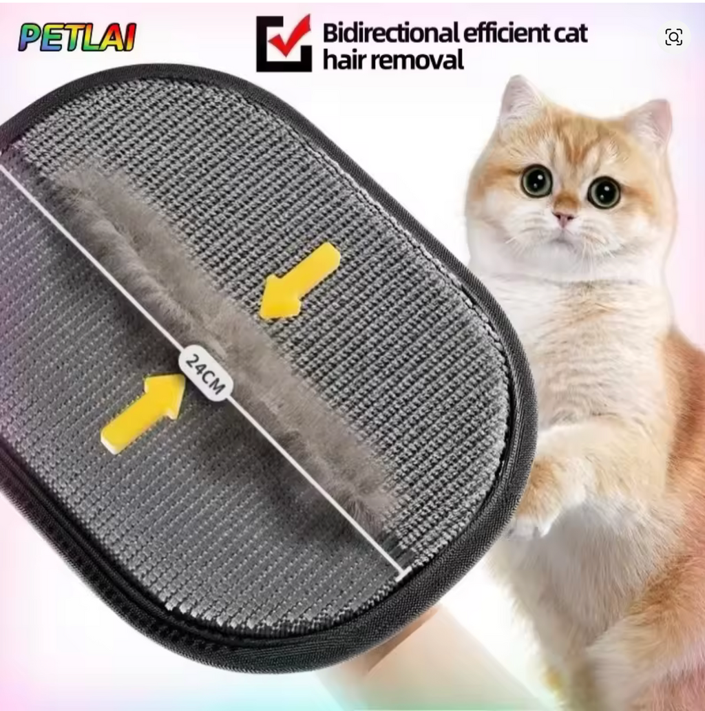 Pet Hair Removal Glove – Cat & Dog Grooming Brush