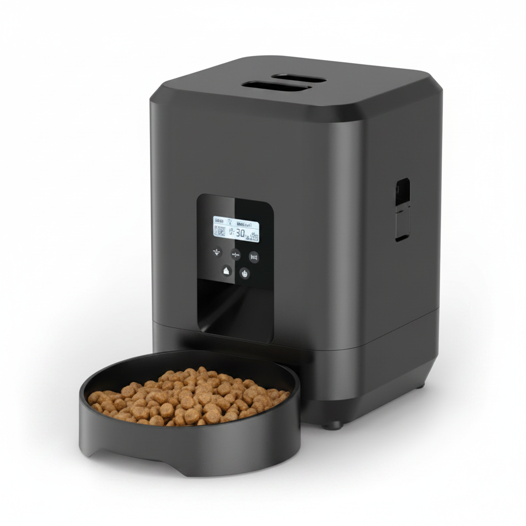 Black Pet Feeder HD