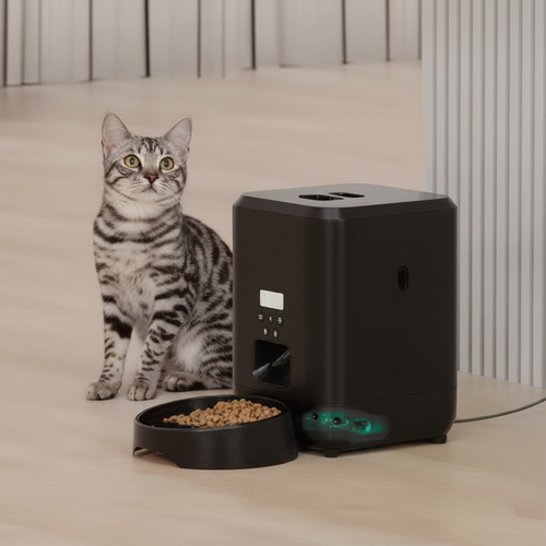 HD Cat & Black Pet Feeder